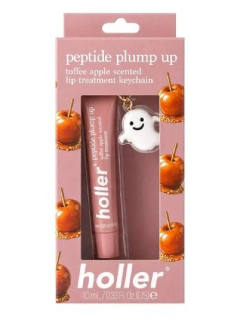 Holler Peptide Plump Up Toffee Apple Lip Treatment - 10ml W/charm ghosty new